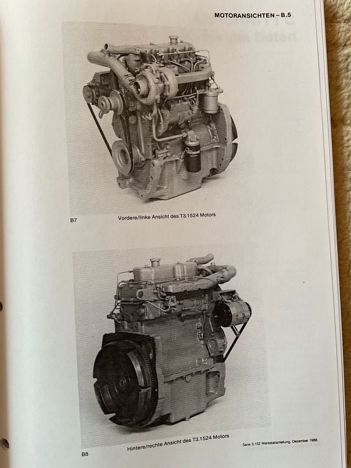 Werkstatthandbuch für Perkins Motor der Baureihe 3.152 in Schwieberdingen