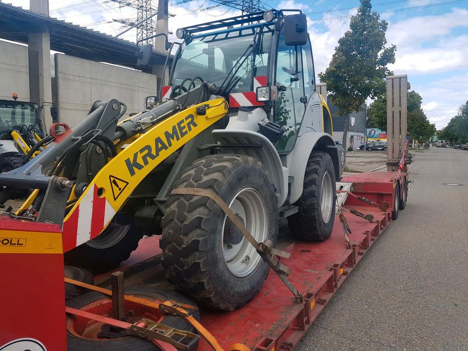 Transporte Tieflader Teleskoplader Mobilbagger  Bagger Radlader in Jossgrund