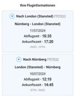 Flug Ticket nach London /Ryanair/ Hin-Rückflug Bayern - Hauzenberg Vorschau