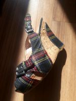 Hohe Keilabsatz Peep toes 38 schwarz/buntes Tartan Muster Nürnberg (Mittelfr) - Mitte Vorschau