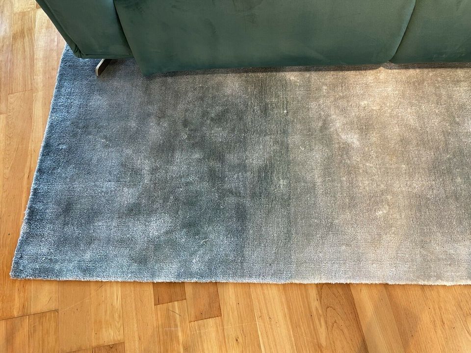 Teppich Rouser blau Läufer Fußbodenbelag Wohnzimmer in Worms