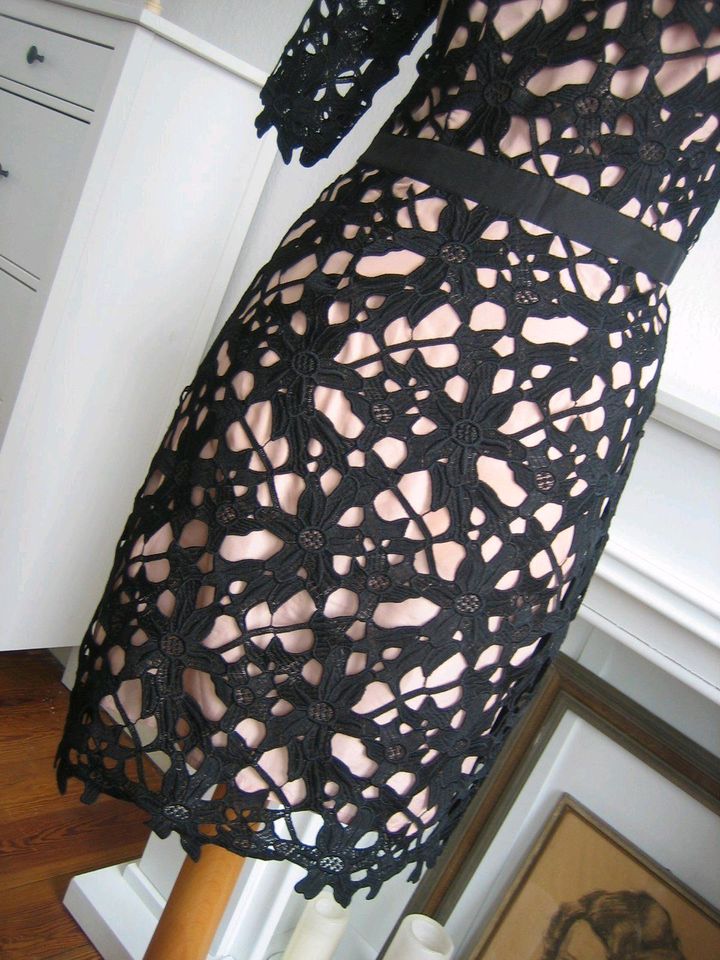 Vero Moda Gr. 36 S Abiball Kleid Abendkleid Spitze schwarz nude in Jork