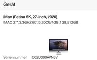 iMac 27" 5K 2020, 64GB RAM Hessen - Wiesbaden Vorschau