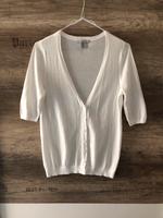 H&M Kurzarmstrickjacke Gr. M wie S 36/38 weiß Lochmuster festlich Baden-Württemberg - Teningen Vorschau