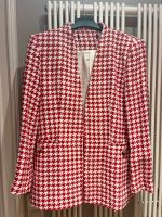 Blazer Hahnentrittmuster zara Gr. L rot/weiss Hamburg-Nord - Hamburg Winterhude Vorschau