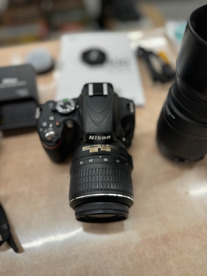 Nikon D5100 Set ! SLR-Digitalkamera + 3 Objektive in Hof (Saale)