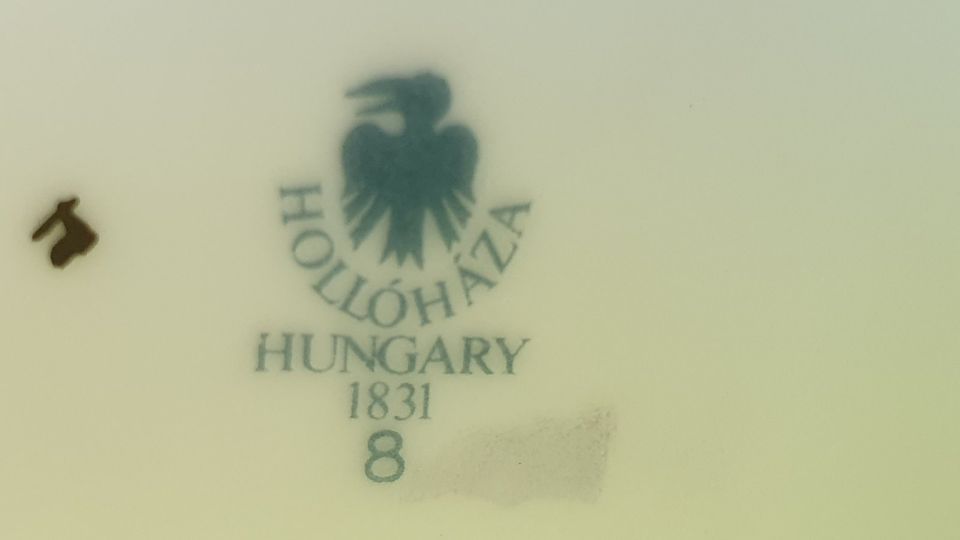 Porzellan Prunk Vase "Hollohaza Made in Hungary" Topzustand in Bühl