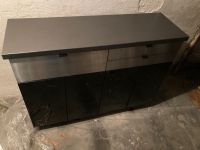 Sideboard massiv schwarz/silber 124cm breit Bayern - Freising Vorschau