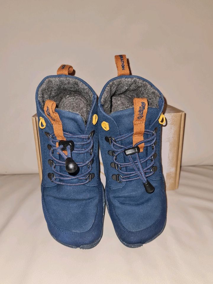 Wildlinge Tejo Barfußschuhe Schuhe Winterschuhe Gr. 35 Blau in Stralsund