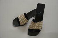 Charles Jourdan - Paris: Sommersandalen Gr 9 1/2 ; Schwarz/Beige Bayern - Königsbrunn Vorschau