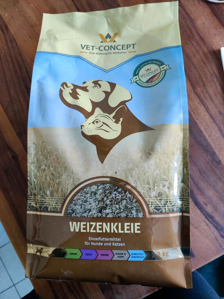 Vet Concept Weizenkleie 1,2Kg Einzelfuttermittel Hund Katze in Berlin