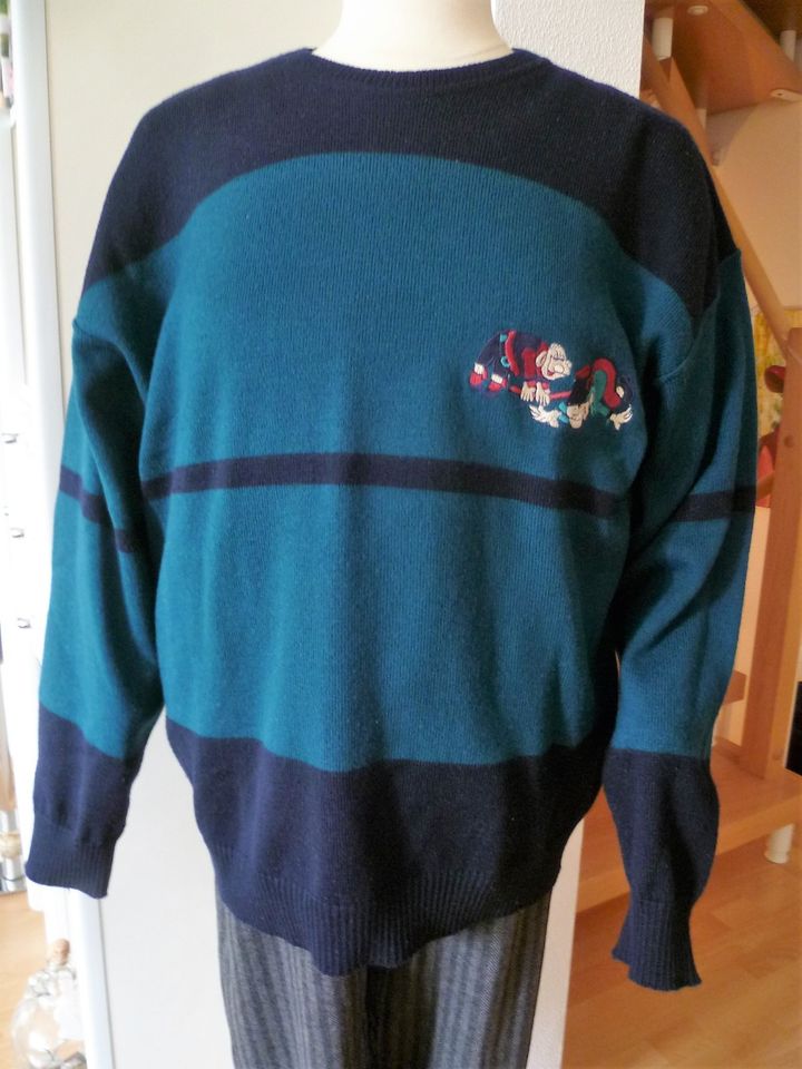 LOUIS ESTERE Italien Pulli Strickpullover langarm dklblau grün 52 in Gütersloh