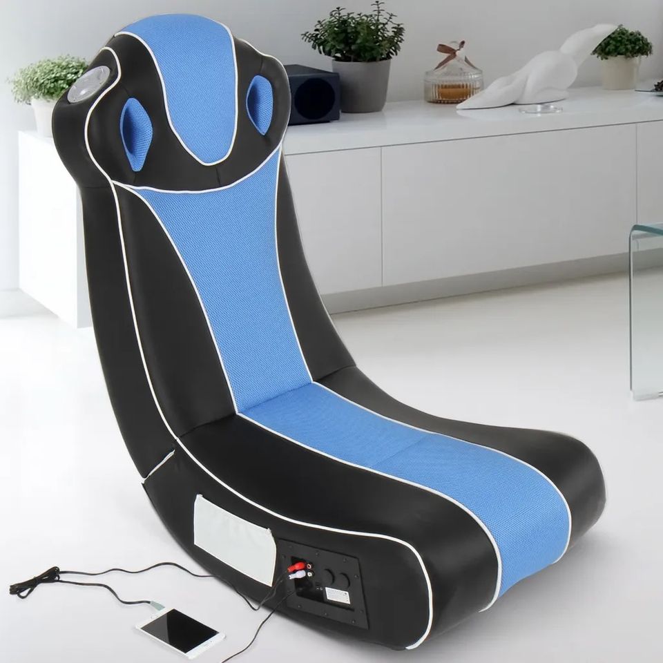 Gaming Sessel Soundsessel Soundchair Gaming Musik Blau in Hainburg