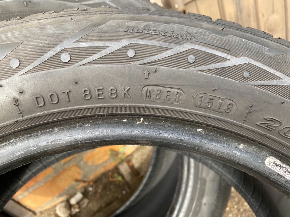 2 Winterreifen NEXEN 205/55R16 91H gebraucht 2018 in Marienberg