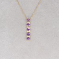 WERT 1350 € BRILLANT AMETHYST ANHÄNGER KETTE 18 K GOLD vxlt 80700 Essen - Altenessen Vorschau