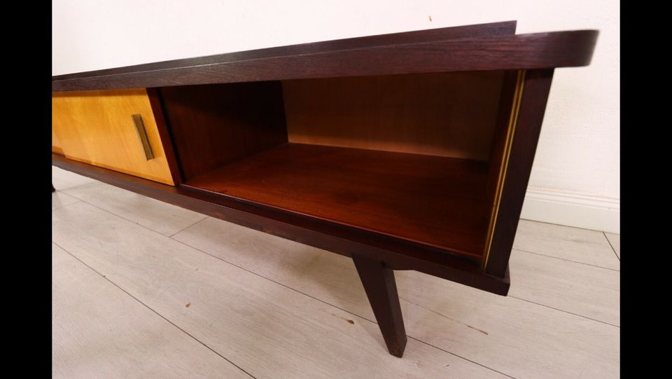 Sideboard Midcentury Echtholz Vintage Fernsehschrank in Dresden