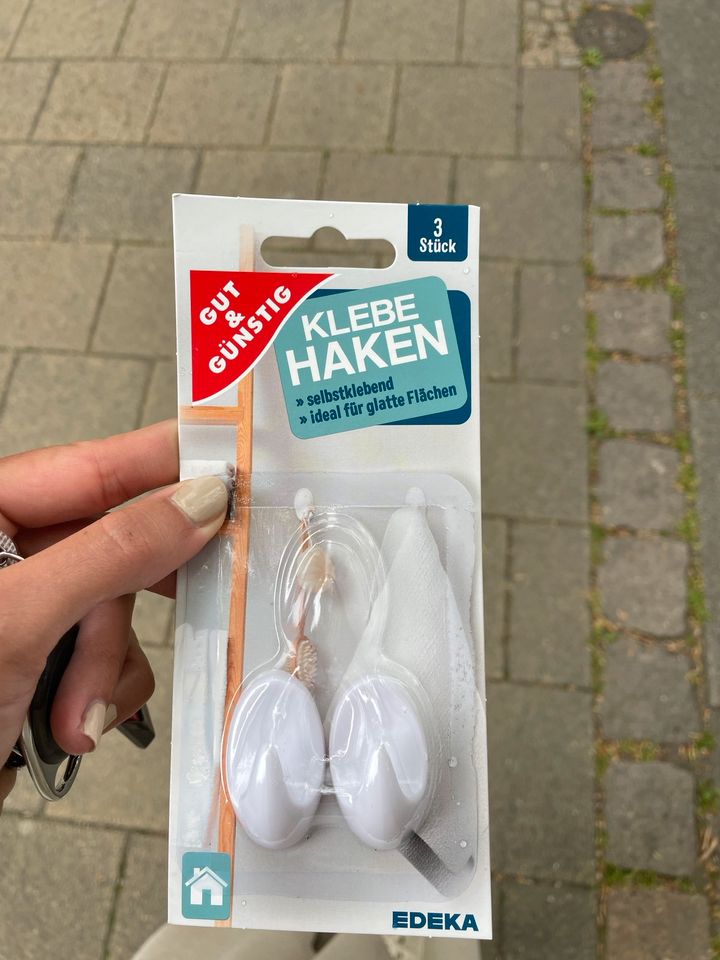 Klebehaken 2 Stück in Steinen