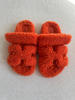 Hermès Chypre Sandalen aus Lammfell in Orange, Gr. 37 Hamburg-Nord - Hamburg Winterhude Vorschau