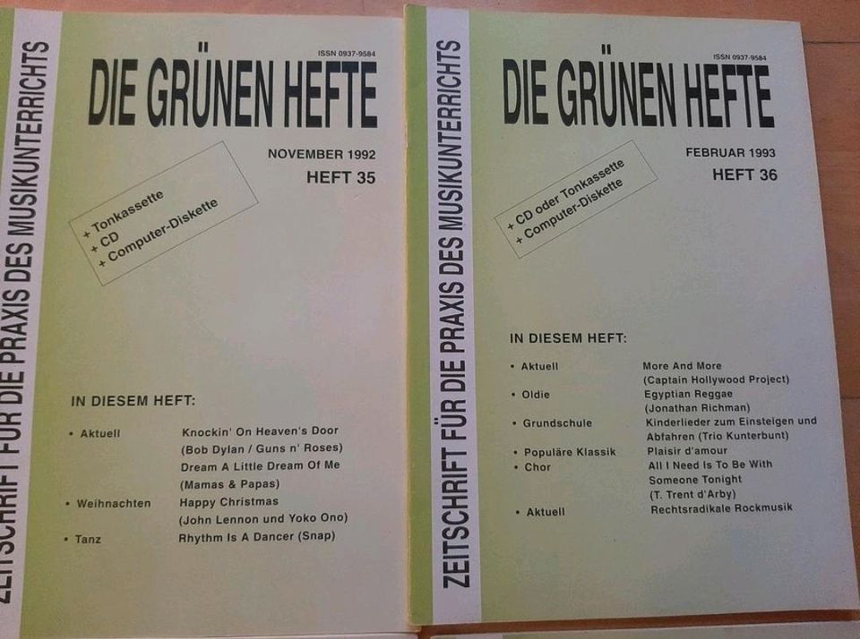 13 St Die grünen Hefte 33-45 1992-1996 Praxis des Musikunterricht in Gütersloh