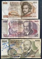 Österreich 20/50/100 Schilling Banknoten 1984/1986 Lübeck - St. Lorenz Nord Vorschau