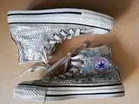 Schuhe Converse Chucks Pailletten silber Größe 36,5 Bayern - Lappersdorf Vorschau