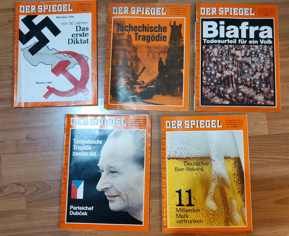 Alte Zeitschriften von 1968 DER SPIEGEL in Eschborn