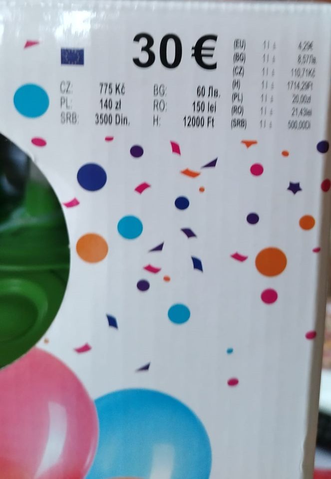 Party  Ballongas Helium für ca. 30 Luftballons in Taufkirchen Vils