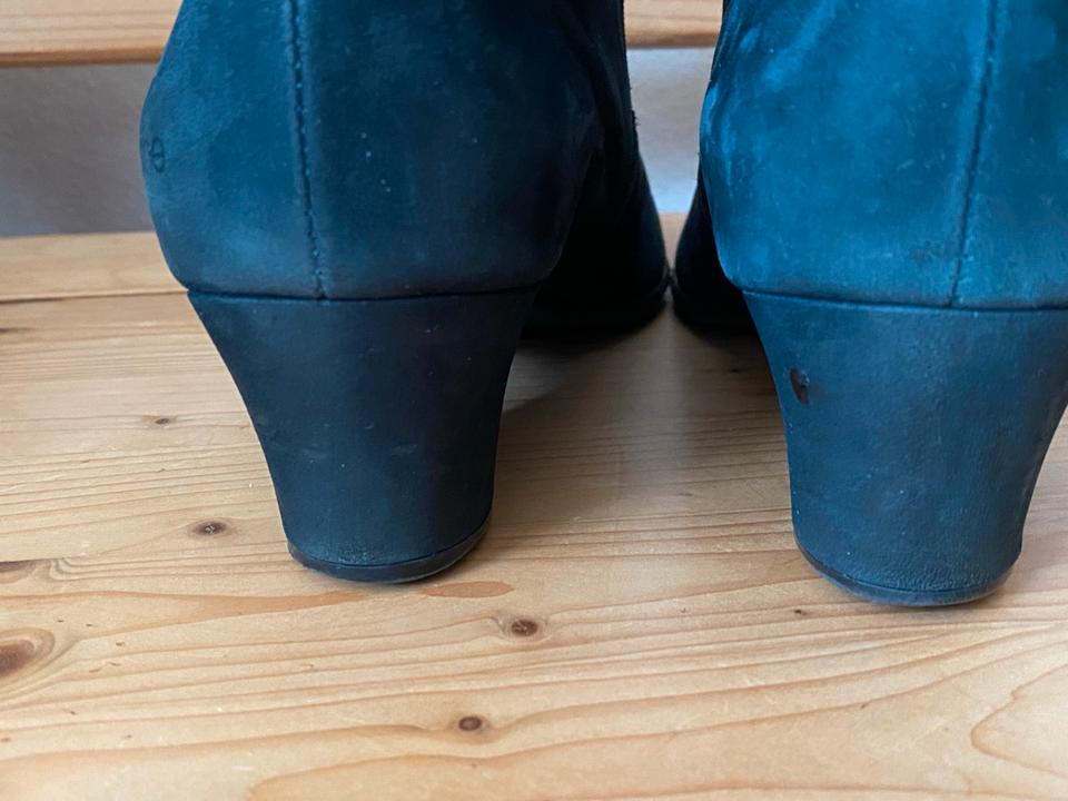 Bequeme Stiefeletten von Arche Latexsohle Leder blau 39 in Ebersberg
