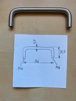 45 Stck --  Möbelgriffe Edelstahl, Lochabstand 96 mm Baden-Württemberg - Kressbronn am Bodensee Vorschau