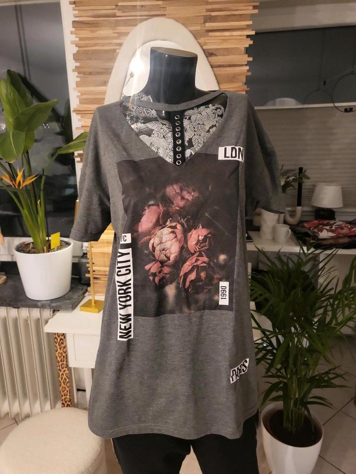 mega tolles  Shirt Tshirt Gr. 40 dkl khaki  Neuwertig in Leinfelden-Echterdingen