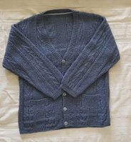 Handgestrickte Trachtenjacke / Strickjacke für Herren | grau | L Berlin - Köpenick Vorschau