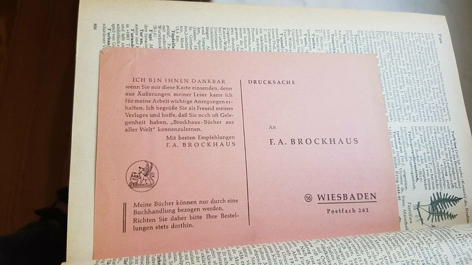 Der Volks Brockhaus - Jubiläumsausgabe - 1959 12. Auflage in St. Wendel