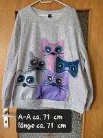 Shein Curve Katzen Shirt Gr 52/54 Hessen - Eschwege Vorschau