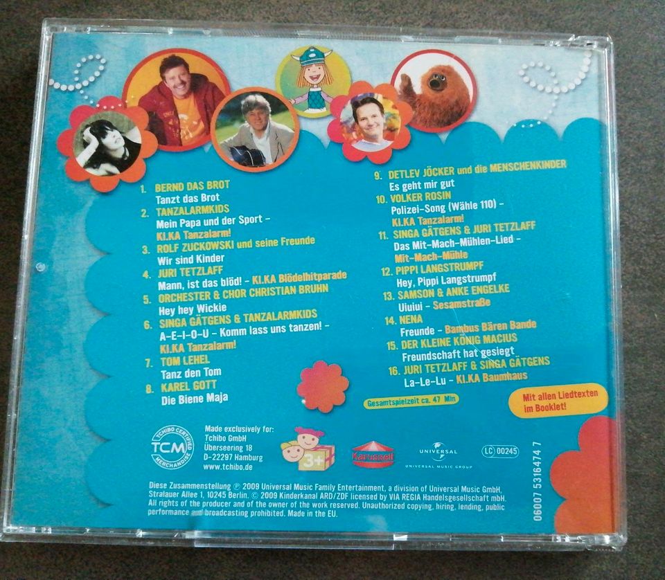 KIKA Liederspaß CD, von TCM ( ARD u. ZDF) in Heuchelheim