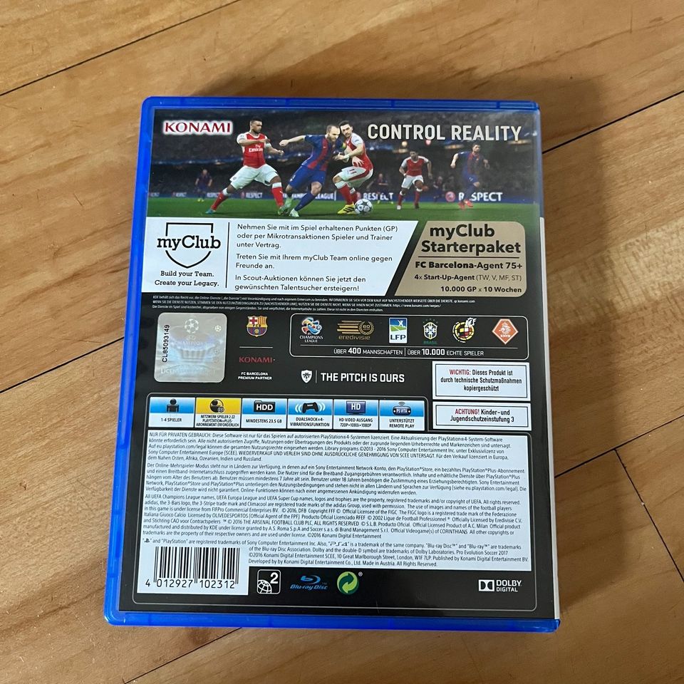 PS4 Spiel PES2017 Pro Evolution Soccer in Dormagen