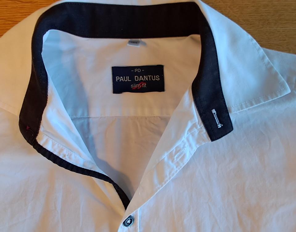 Hemd Jungen Paul Dantus Slim Fit Weiß / Blau Konfirmation 158 in Blender