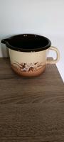 DDR Milchtopf beige mit Blumendekor Thüringen - Steinheid Vorschau