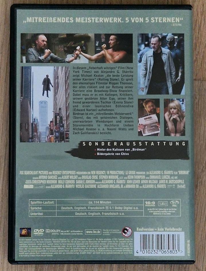 DVD/Film, Birdman, Die unverhoffte Macht der Ahnungslosigkeit in Lochhausen