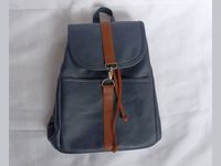 Rucksack Tasche blau mit braunem Zierstreifen & Kordel - neu Schleswig-Holstein - Flensburg Vorschau