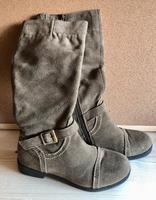 Tom Tailor Stiefel Wildleder khaki braun weich Größe 36 Kitzingen - Markt Einersheim Vorschau