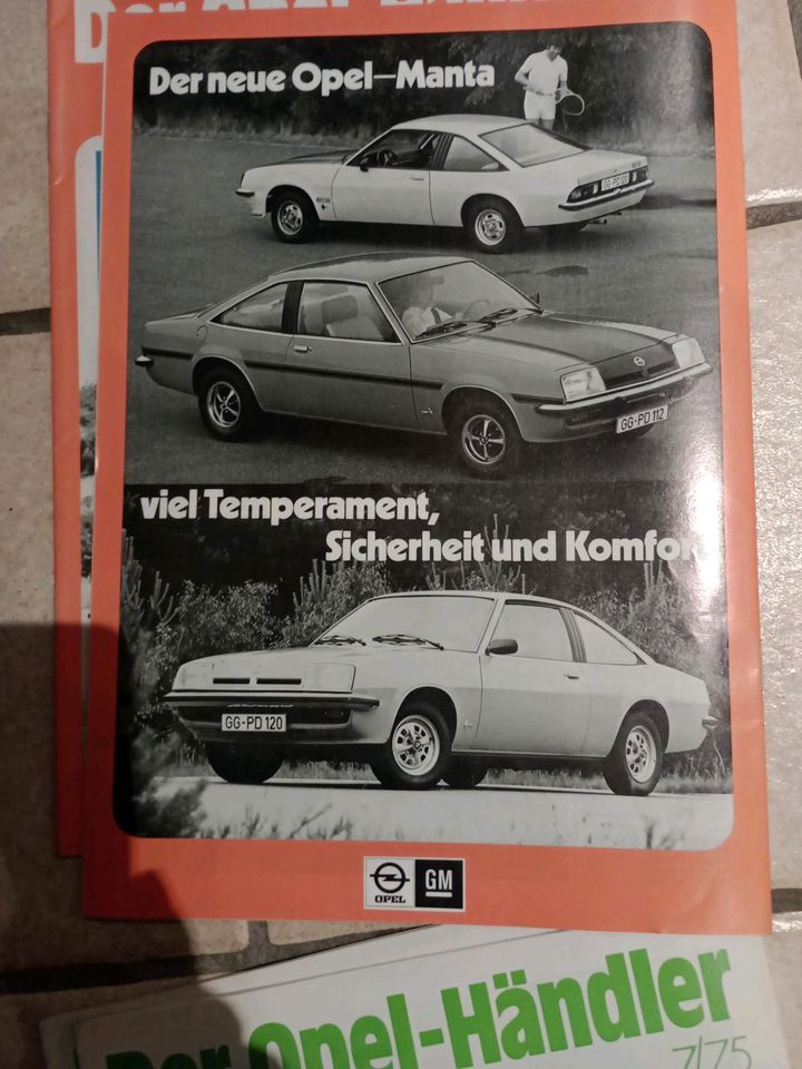 Magazin "der Opel Händler" 1974/ 1975, Diplomat, Manta, Bedford.. in Freinsheim