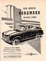 Borgward 2400 Werbung Reklame Vintage-Deko 1952 Baden-Württemberg - Steinen Vorschau