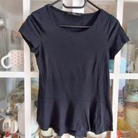 HALLHUBER Kurzarm-Shirt, unten ausgestellt, schwarz, Größe S/36 Mülheim - Köln Holweide Vorschau