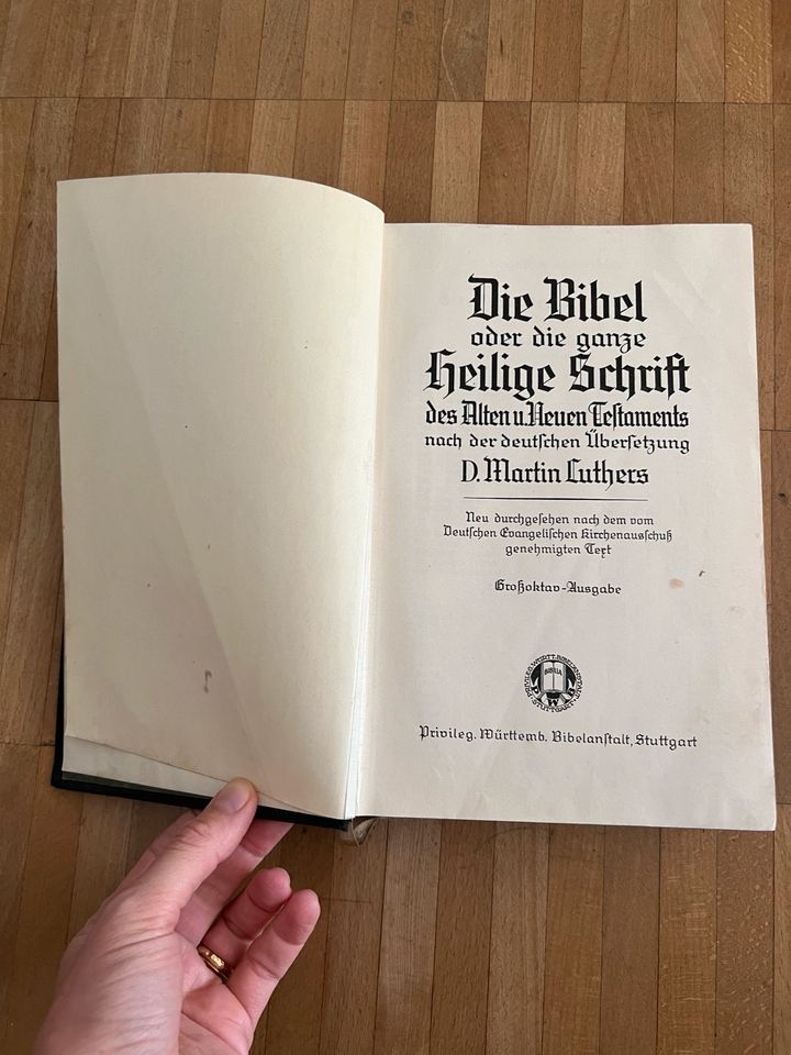 Die Bibel oder die ganze Heilige Schrift, Antik, vintage, in Stuttgart