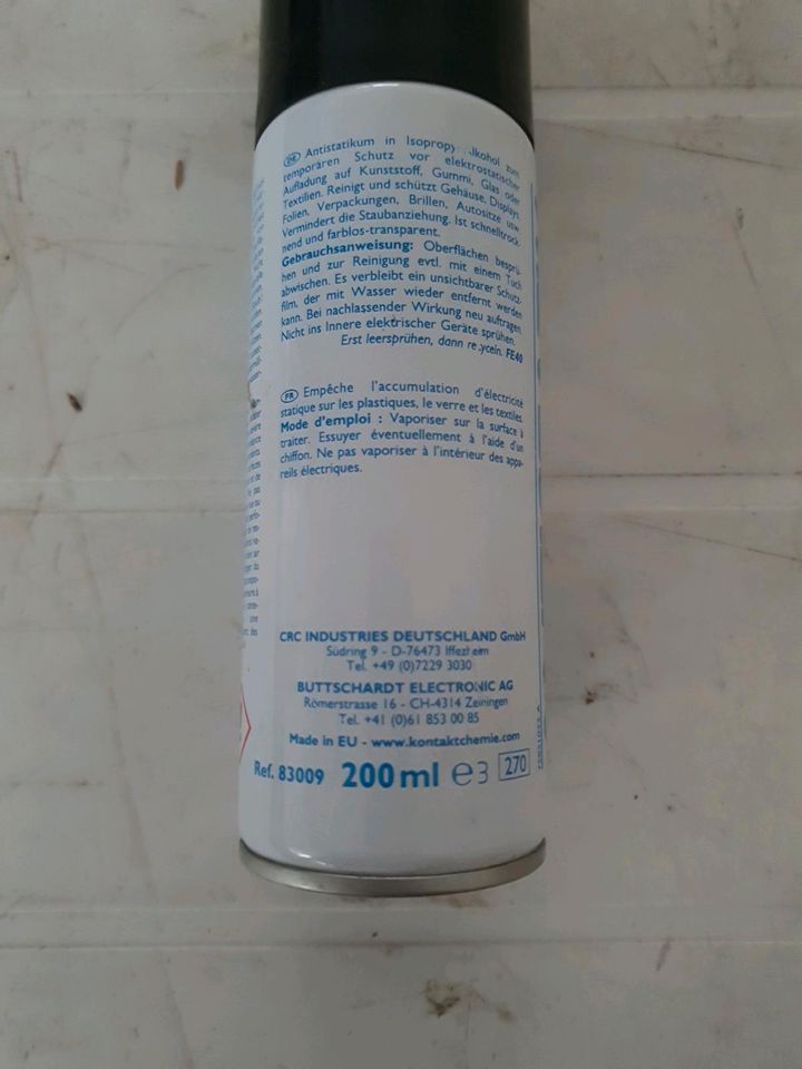 Antistatik spray 100 Kontakt Chemie 200ml ref. 83009 in Gerolzhofen