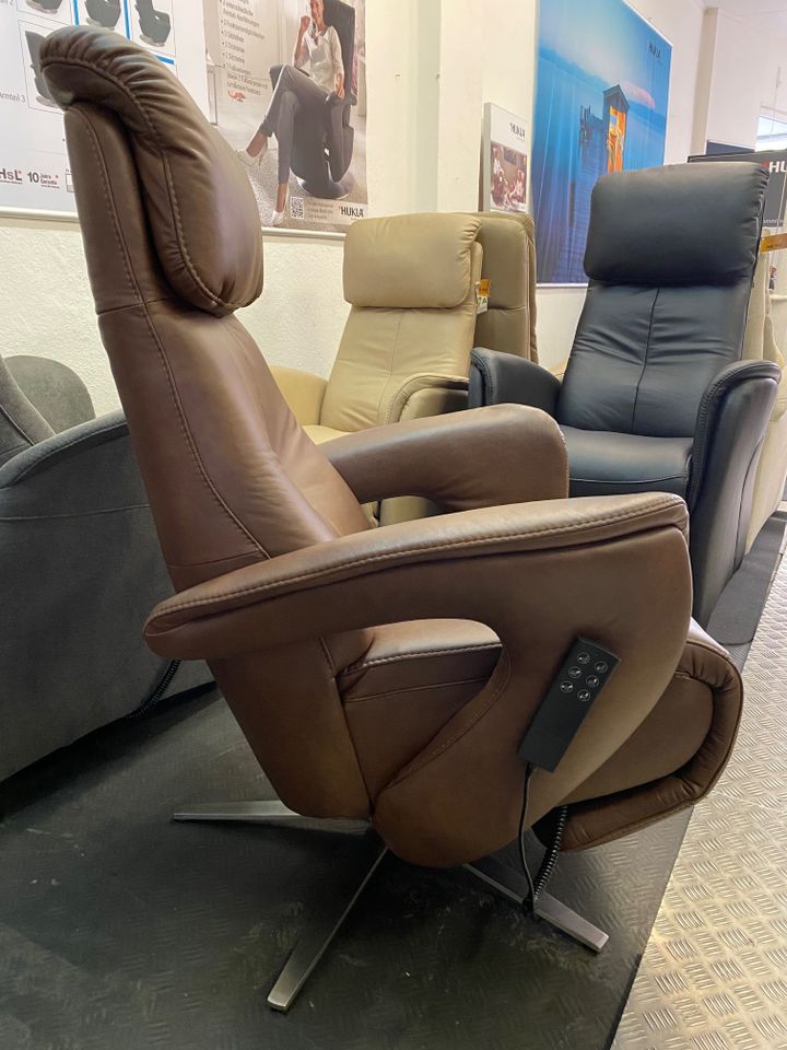 Ergo Comfort Fernsehsessel EC19030 HUKLA EC02 Motorisch Leder AKKU Vorrätig in Oberhausen