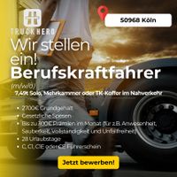 LKW-Fahrer (m/w/d) mit 2700€ Grundgehalt im Nahverkehr! Köln - Marienburg Vorschau