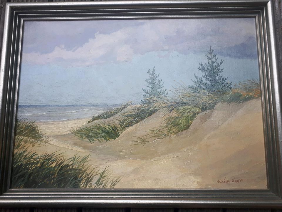 Ulich Sager Ölgemälde Gemälde Bild Ahrenshoop Ostsee in Gülzow-Prüzen