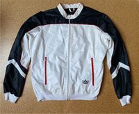 Adidas vintage Blouson dünne Jacke Gr.48 oldschool weiß Baden-Württemberg - Güglingen Vorschau