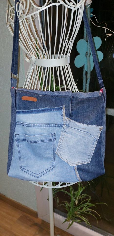 Damen Umhängetasche Upcycling Jeans in Duisburg